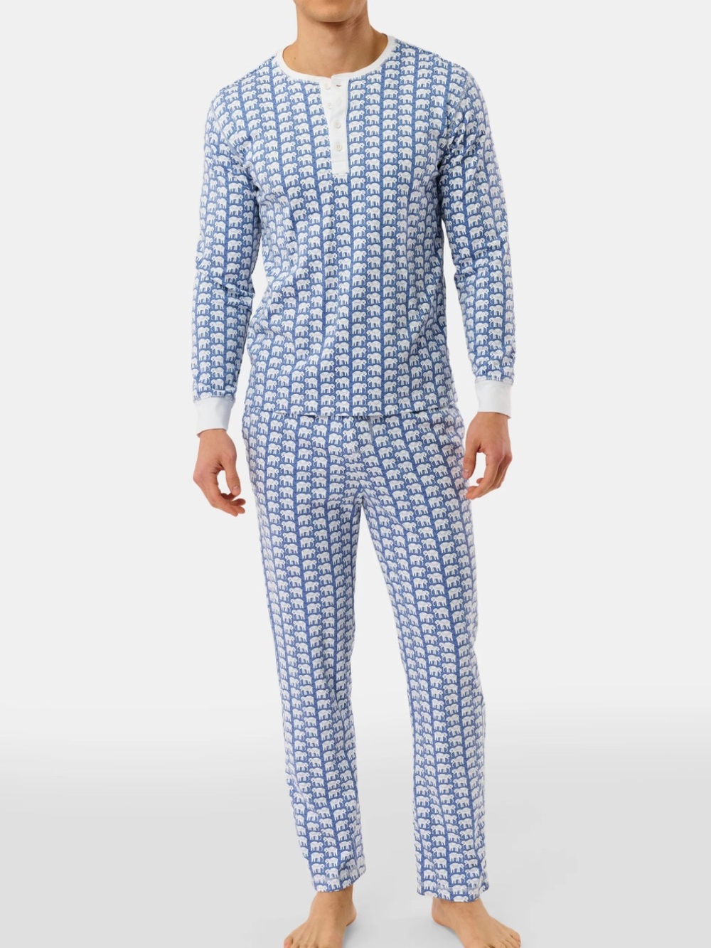 NWT Roller Rabbit Men’s Hathi Spencer Pajama Set Pajamas XXL Lounge Sleepwear